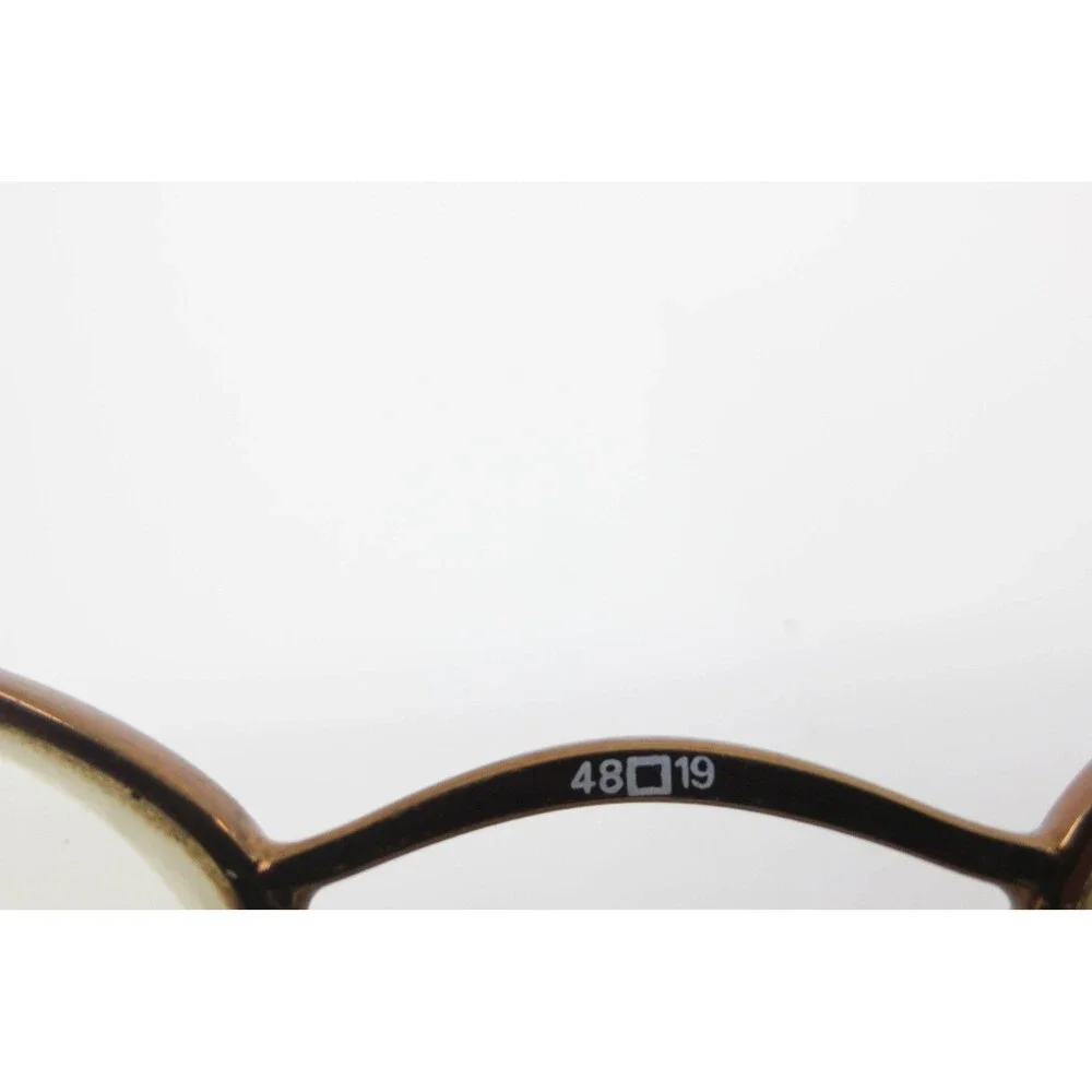 South Hampton SH506 BR Brown Oval Metal Eyeglasses Frames 48-19-135 Demo Lenses